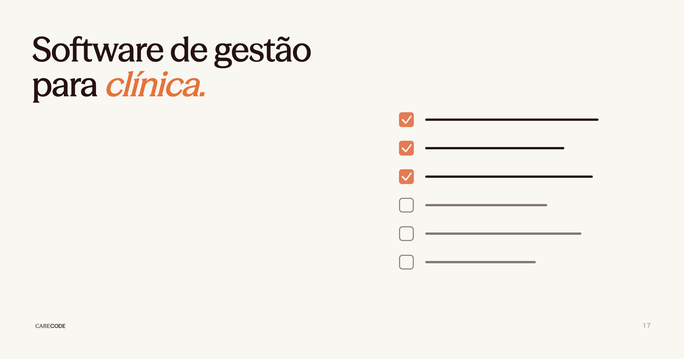 Como escolher um software de gestão para clínica médica em 2026 | Carecode