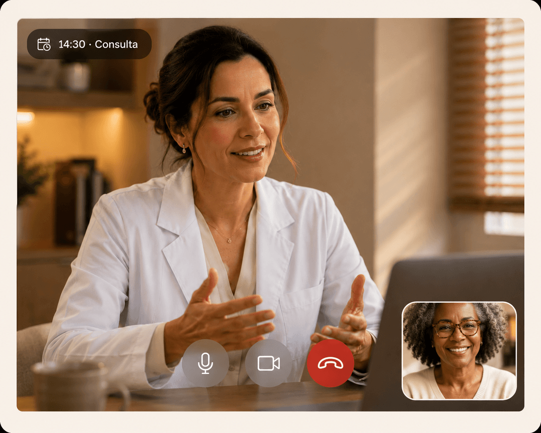 Teleconsulta na Carecode, ligada à agenda e ao prontuário